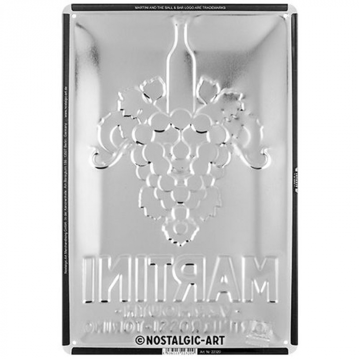 Blechschild Martini Traube 4